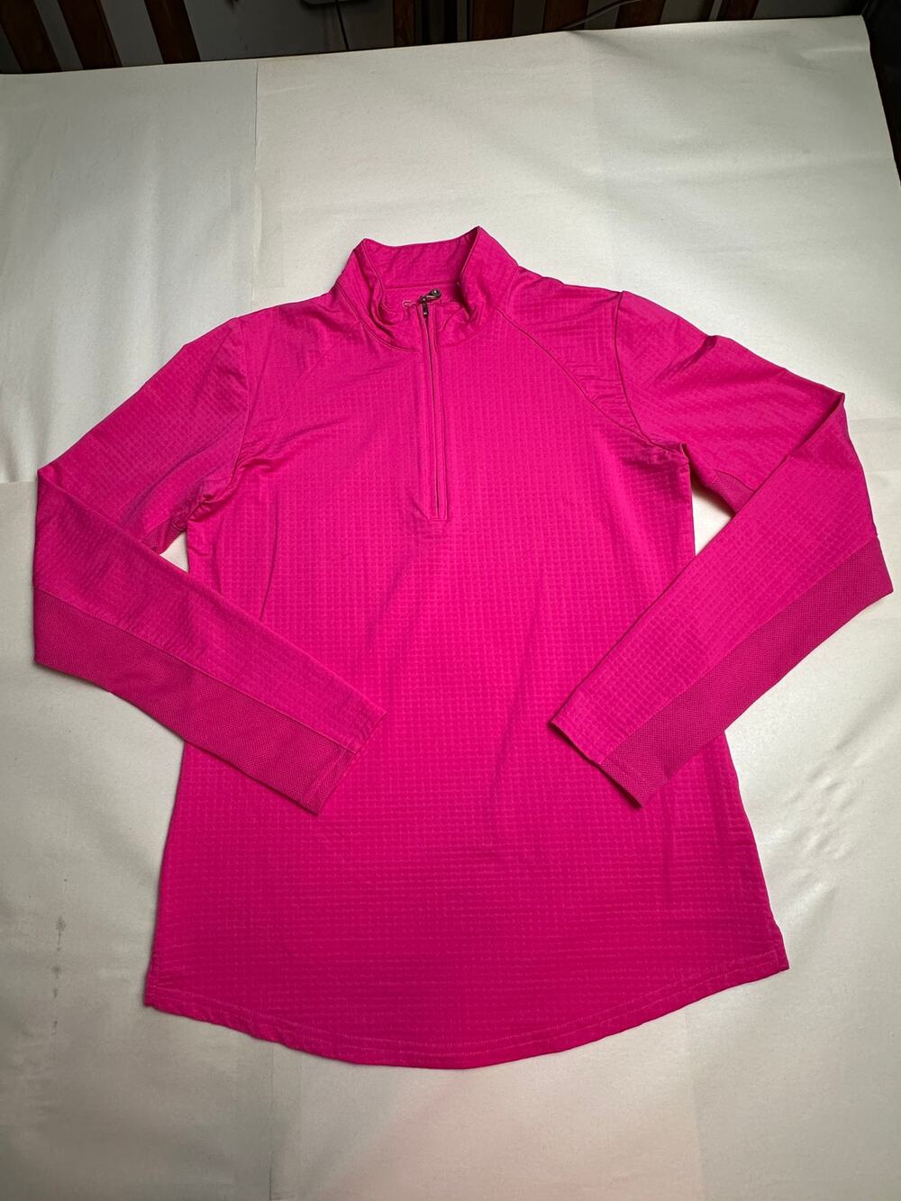 SanSoleil Womens Small Pink UV 50+ Cooling Golf Quarter Zip Pullover